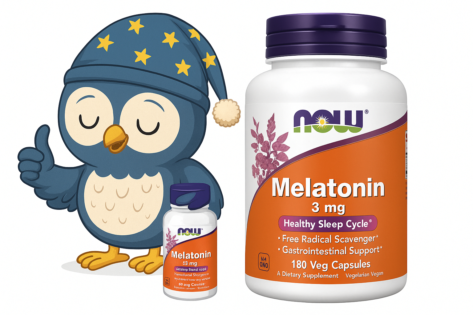 Now Foods – Melatonin 3 mg Lozenges