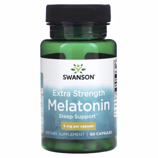 Swanson, Extra Strength Melatonin, 5 mg, 60 Capsules