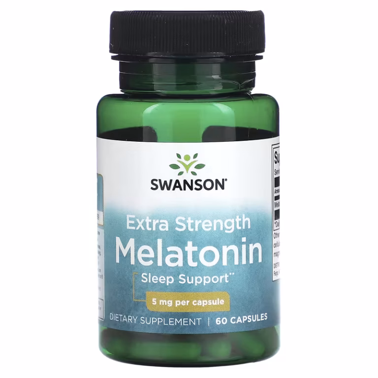 Swanson, Extra Strength Melatonin, 5 mg, 60 Capsules