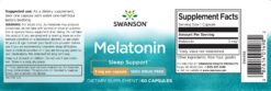 Swanson Melatonin 3 mg - 60 Capsules bottle